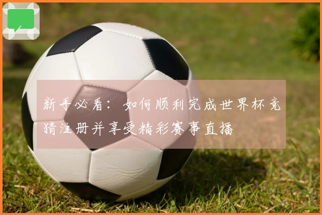 新手必看：如何顺利完成世界杯竞猜注册并享受精彩赛事直播